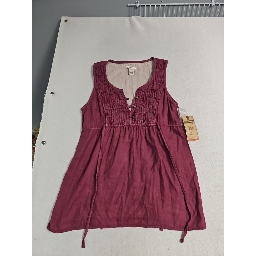 Ruff Hewn Women's Sleeveless Red‎  Tank Sz 8/10  boho LagenLook Hippie New